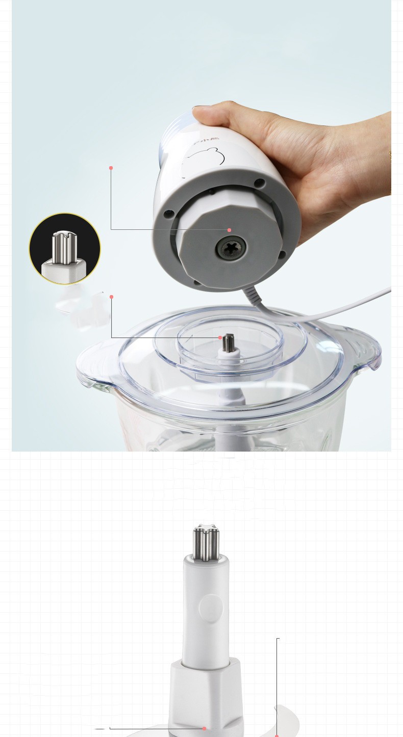 Household Electric Mini Food Chopper Blender Multifunction Food Processor