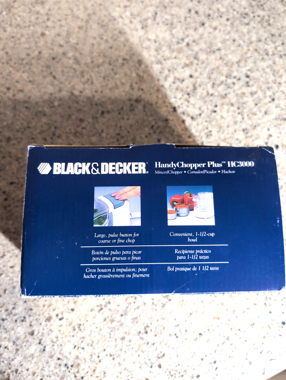 Black & Decker HandyChopper Plus Mincer Food Processor White w Box. Tested Works