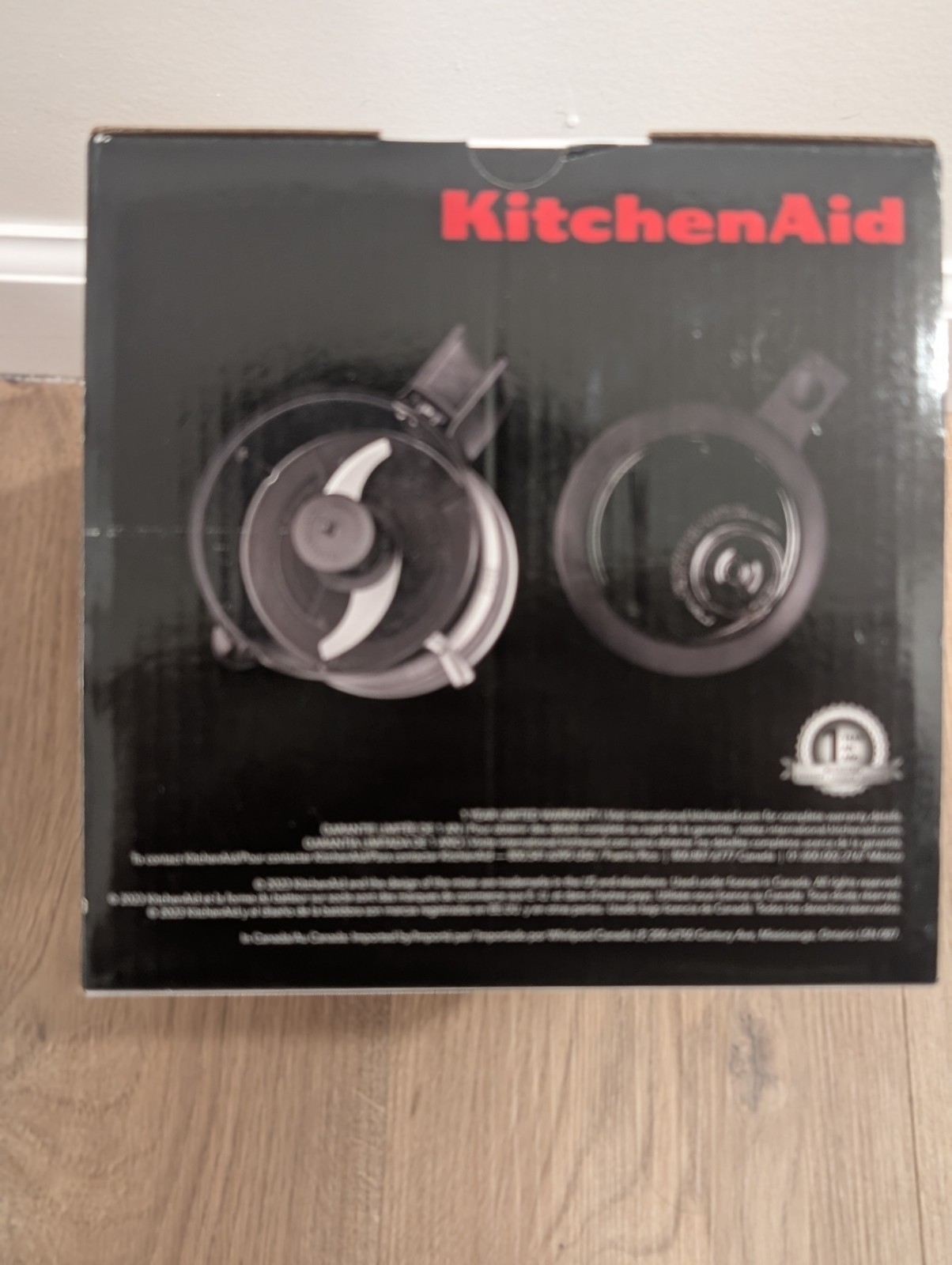 KitchenAid KFC3516 3.5 Cup Food Chopper Kitchen Aid Silver Gray Black NIB