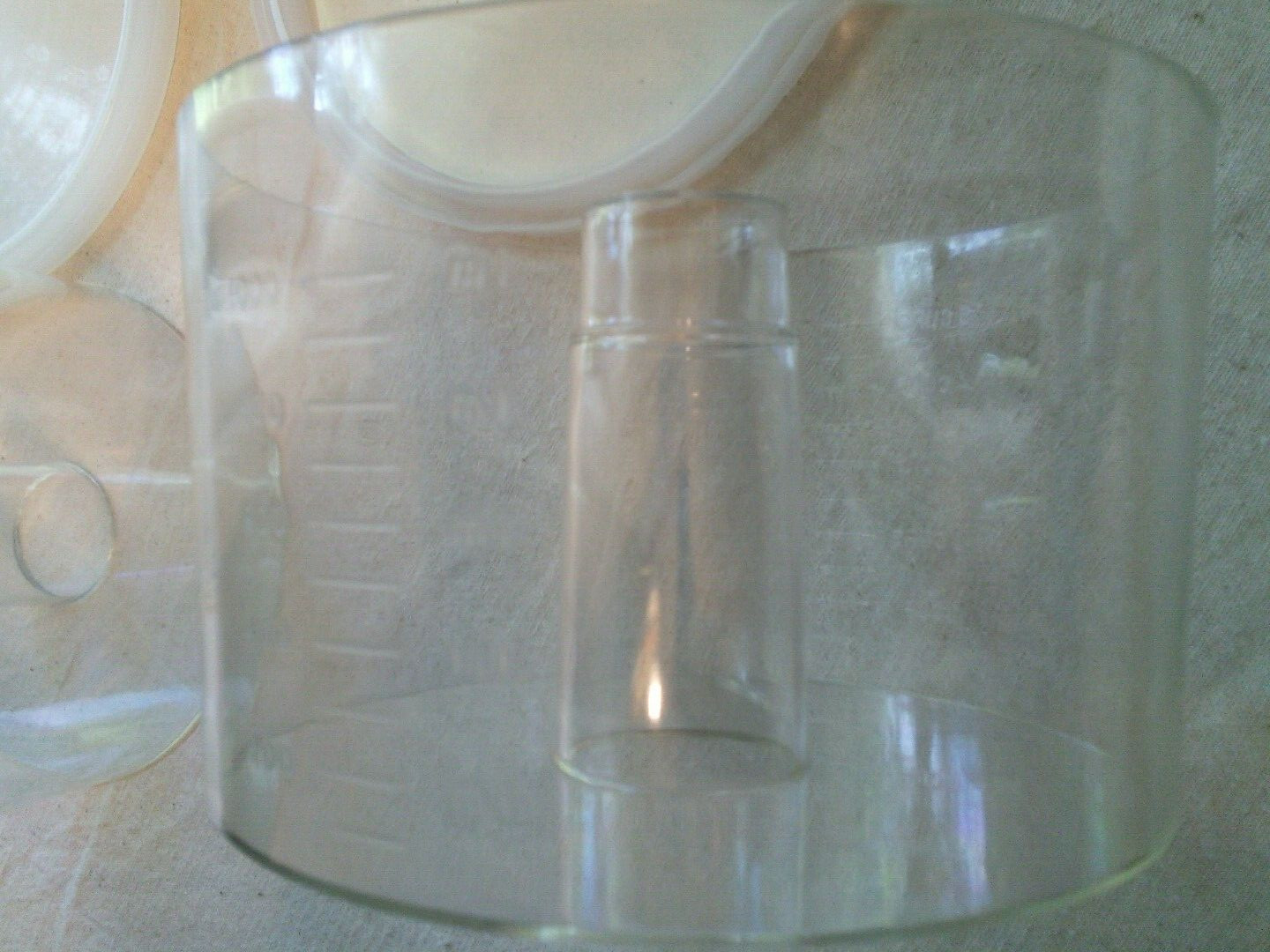 2 Insert-A-Bowl Universal Food Processor 5-Cup Bowls & Lids 1980 Vtg Stacking