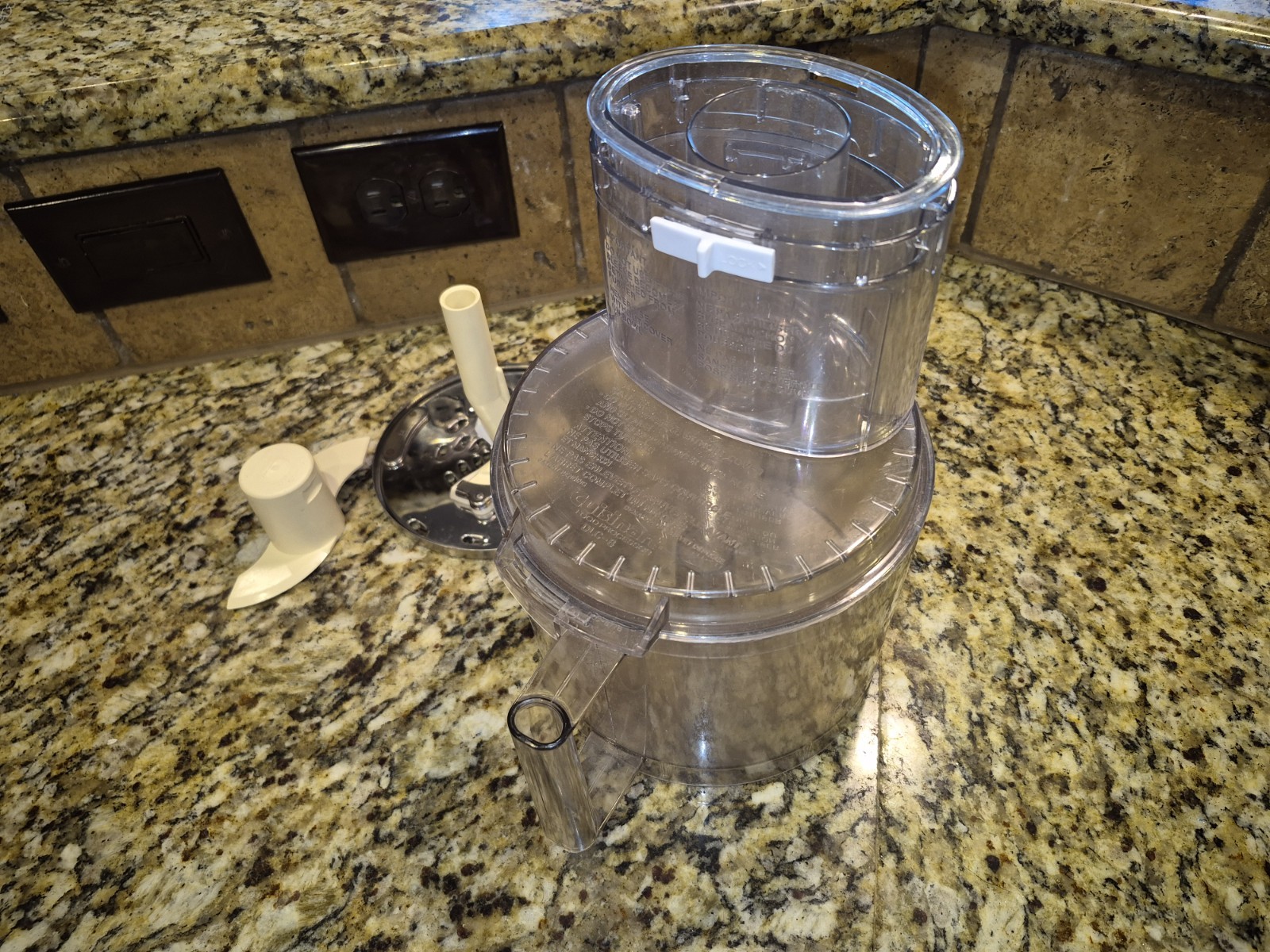 Cuisinart Food Processor DLC-8 Plus Work Bowl + LID + Insert Deluxe 877b