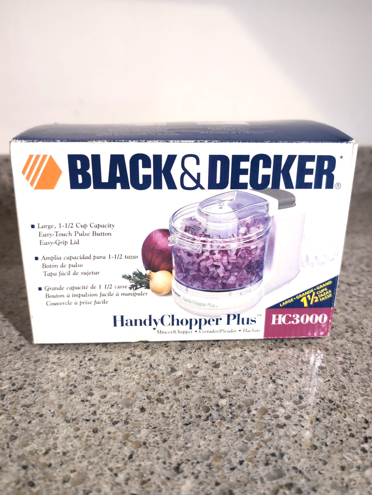 Black & Decker HandyChopper Plus Mincer Food Processor White w Box. Tested Works
