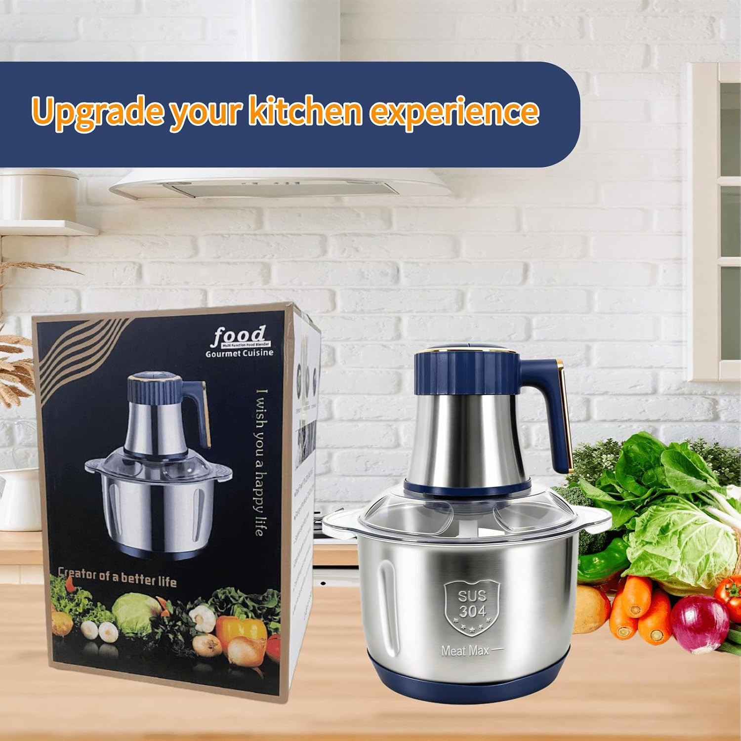 Food Processor,5-Speed Electric Food Chopper,Meat Grinder 5L(20Cups NEW
