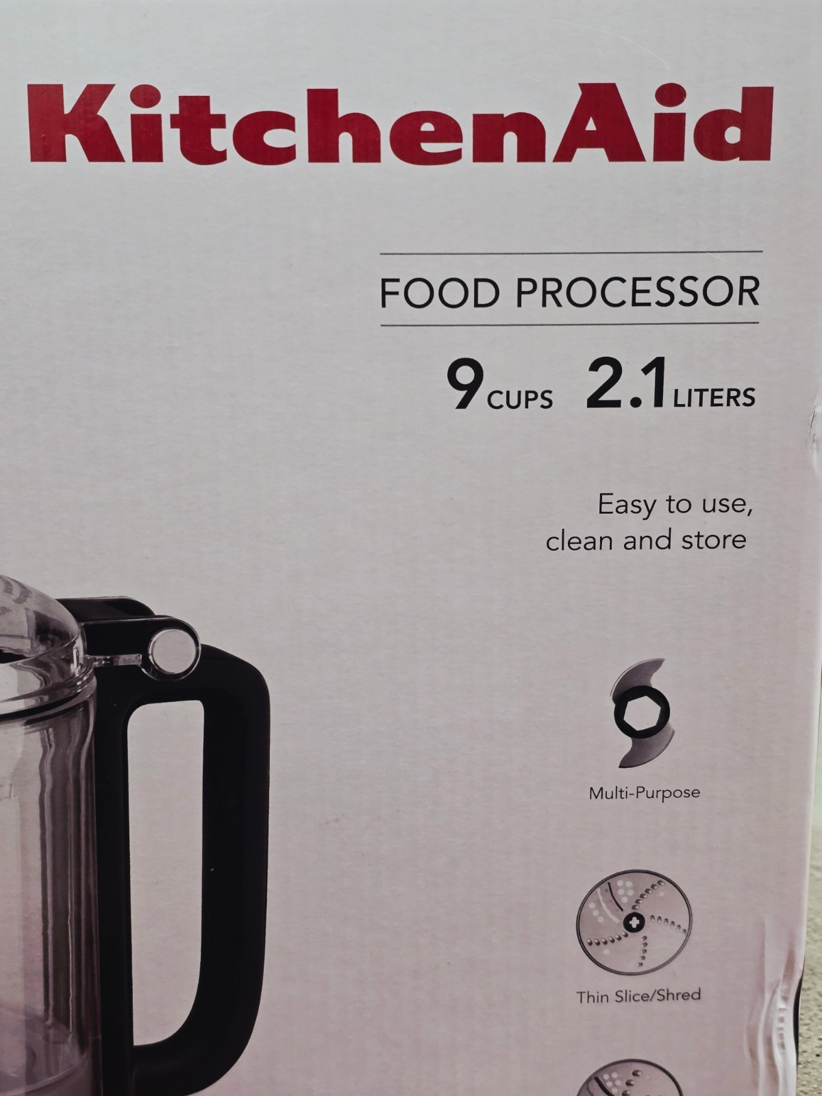 KitchenAid 9 Cup Food Processor All Attachments KFP0919CU Tested New Open Box