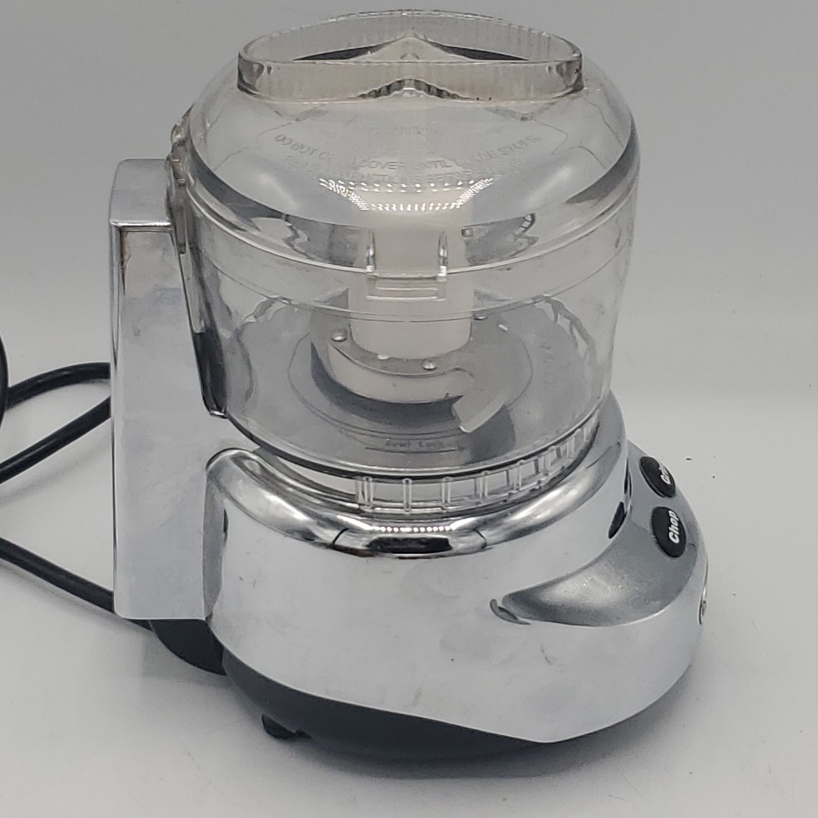​Cuisinart Mini-Prep Plus DLC-3 Food Processor Chopper Grinder Chrome Tested