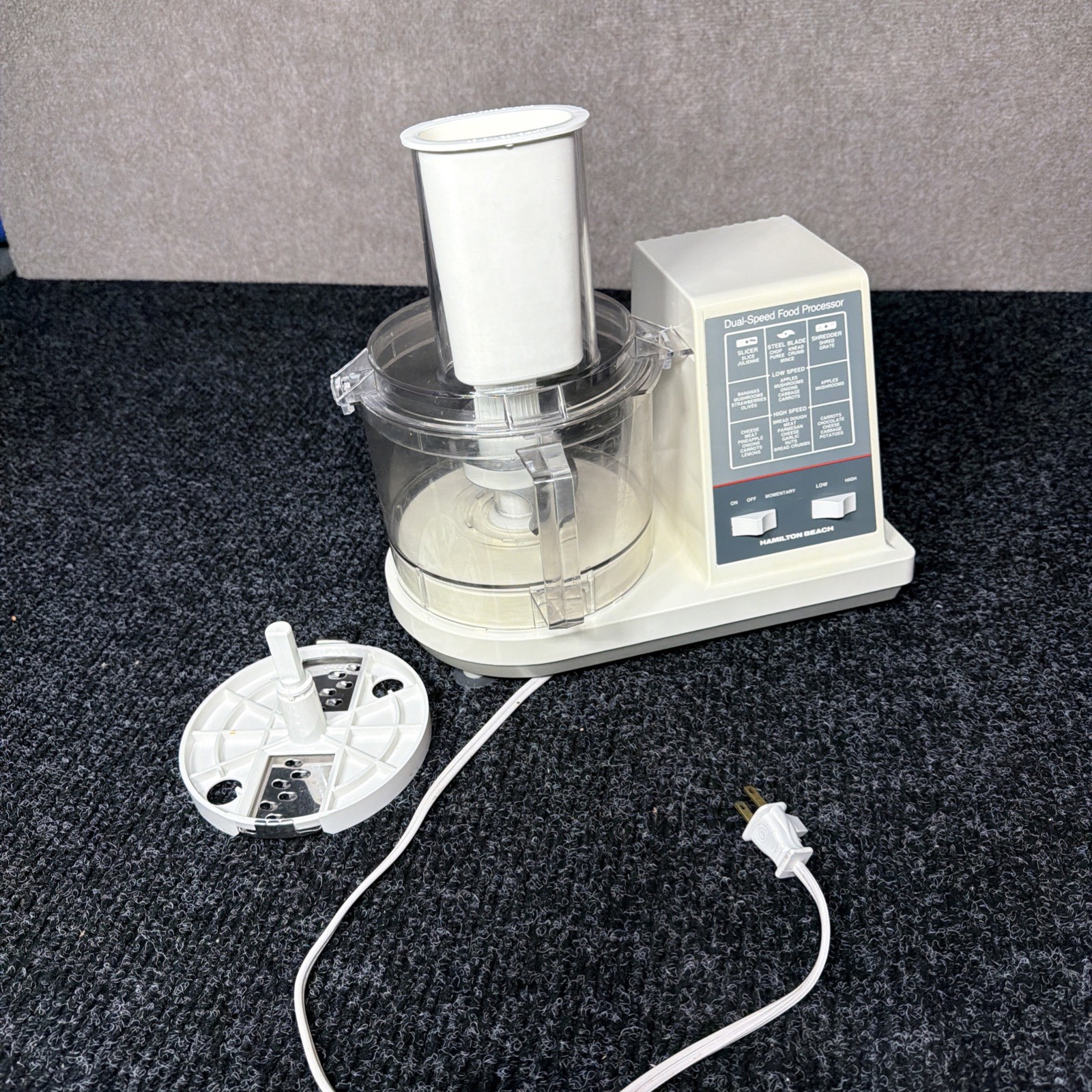 Classic Hamilton Beach Food Processor 702-5 USA White 3.6A