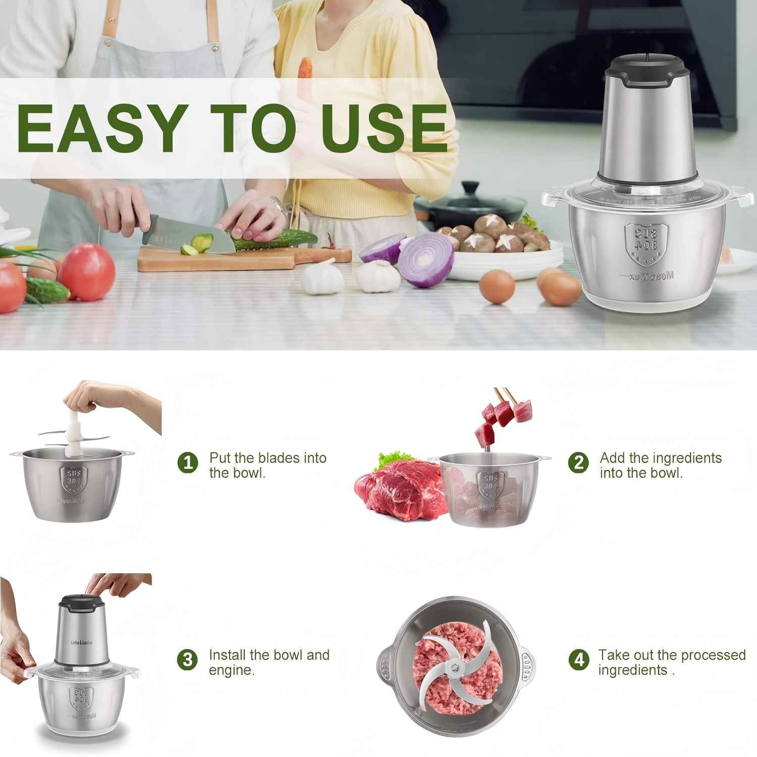 Electric Meat Grinder – Multifunctional Food Processor