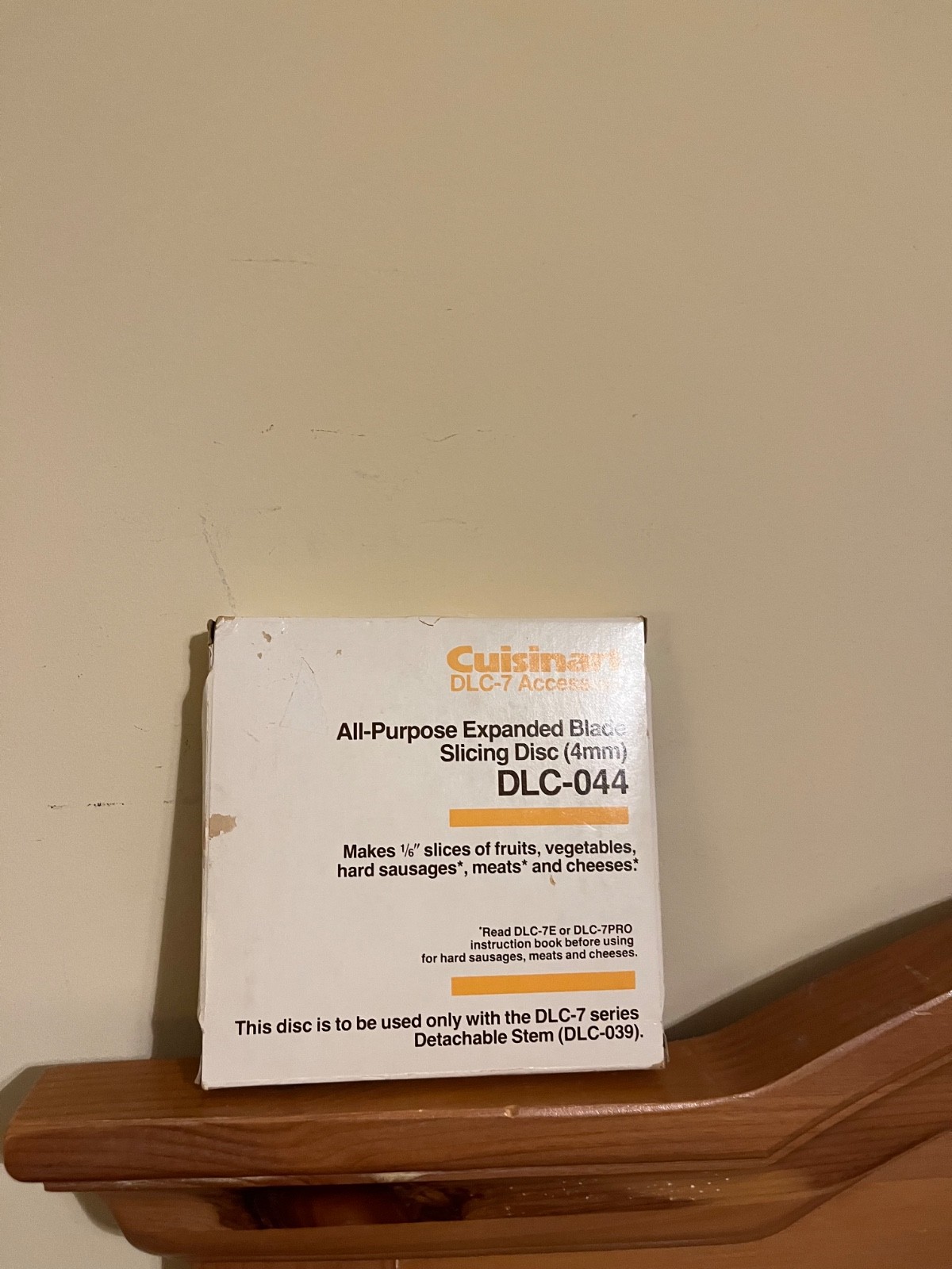 Cuisinart Food Processor DLC-7 Expanded Blade DLC-044 NIB