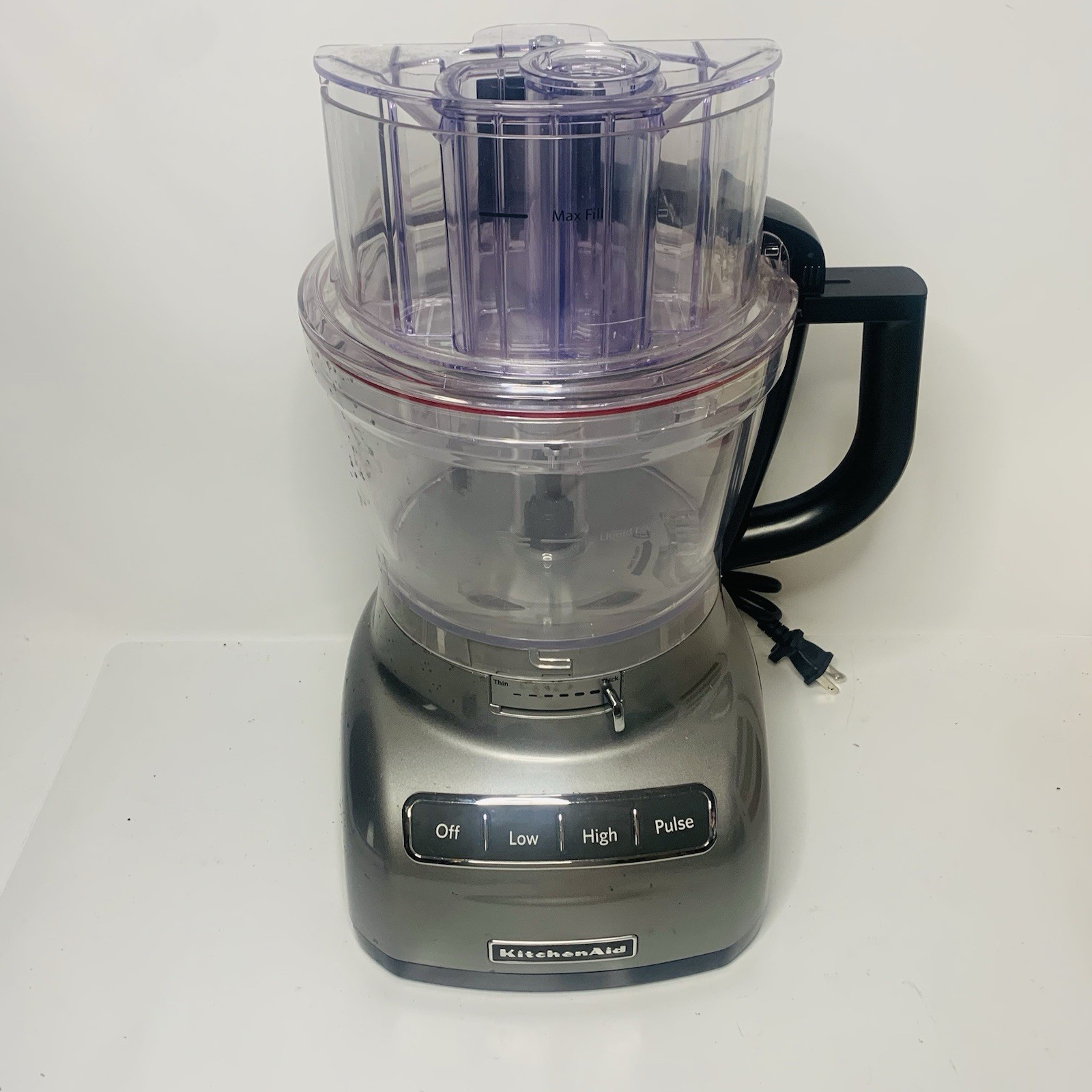 Solid Powerful Clean KitchenAid KFP1333QG 13-cup Food Processor No Attachments