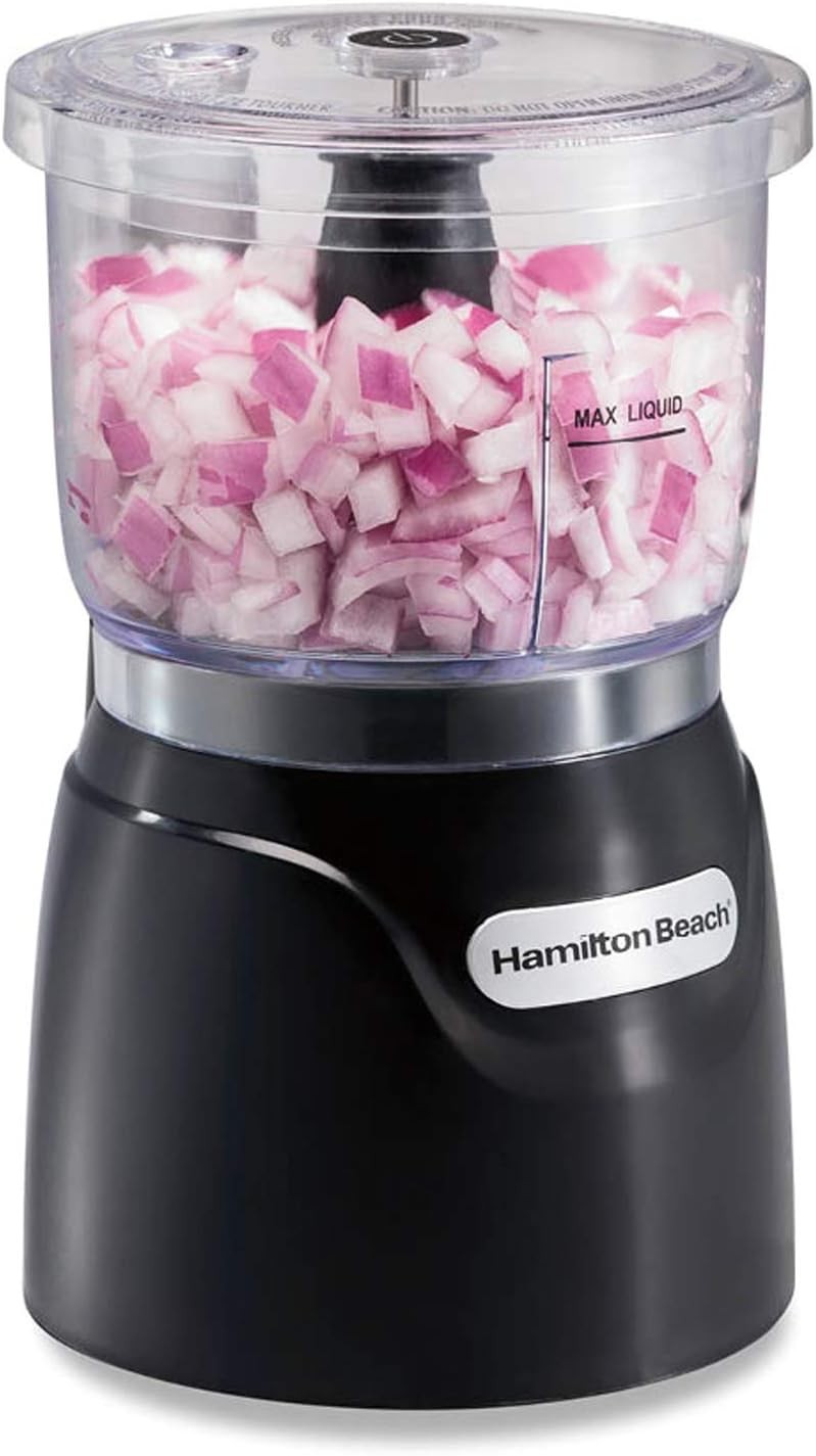 25410c Panini Press & Indoor Grill Chrome/Black & Electric Vegetable Chopper &