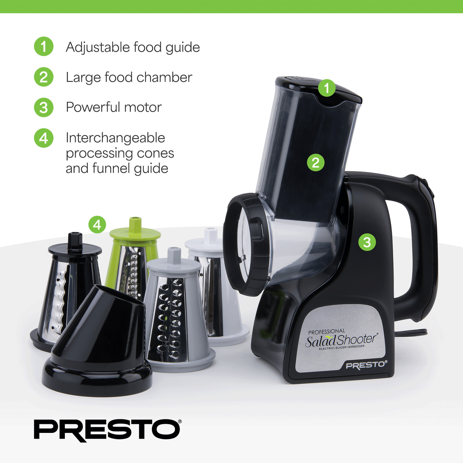 Presto Professional Electric Slicer, Shredder and Vegetable Grater (Open Box)
