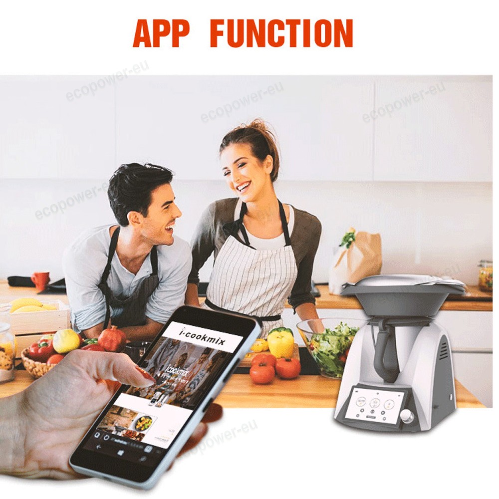 1500W Multifunction Intelligent Automatic Stir Fry Pot Kitchen Robot Cooking UK