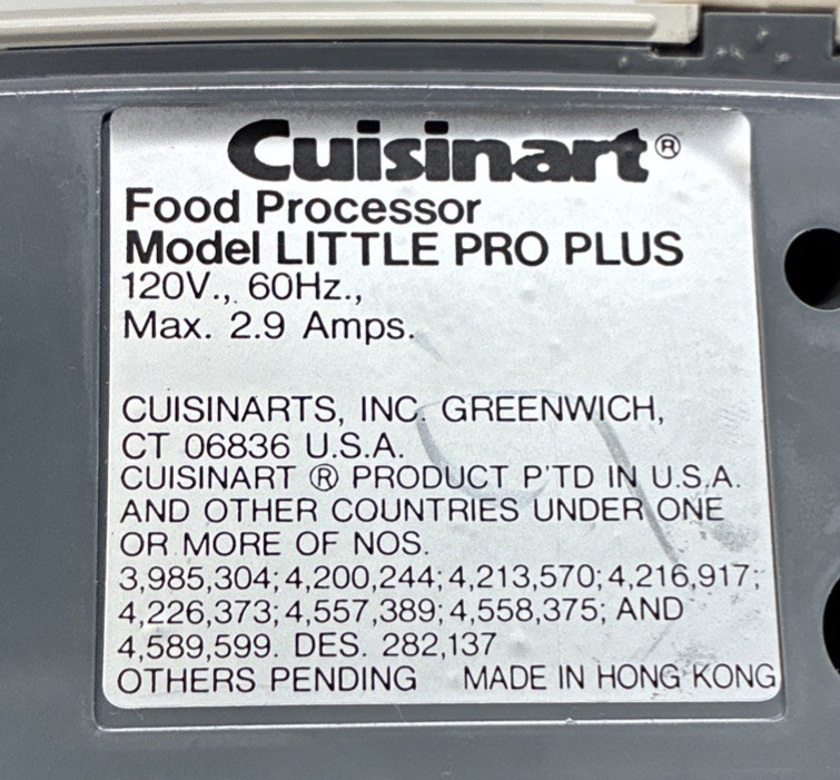 Cuisinart Little Pro Plus Replacement Lid And Pusher DLC-504