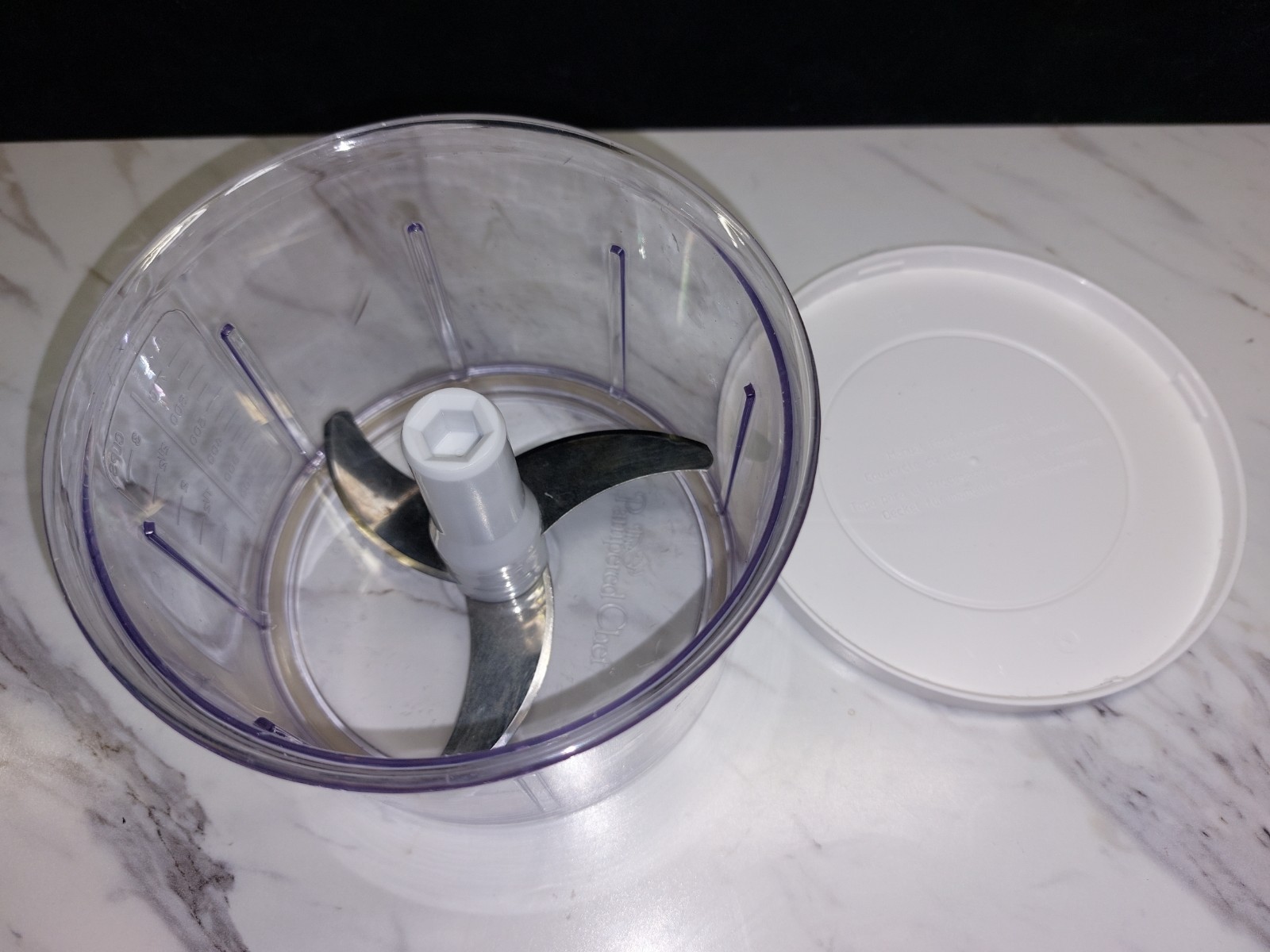The Pampered Chef Food Processor Chopper Blade With 3 cup Bowl & Lid Replacement