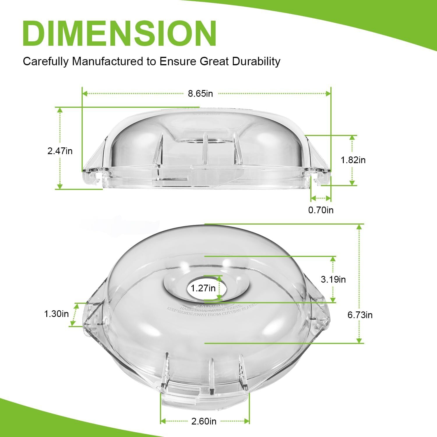 106458S Cutter Bowl Lid & 112204S Cutter Bowl for Robot Coupe R2 3L Gb R2 DICE