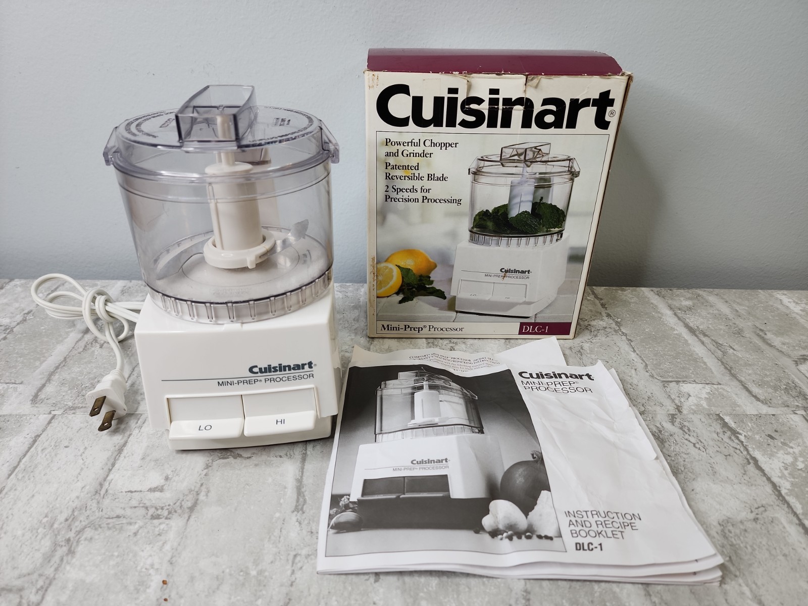 Cuisinart Mini Prep Food Chopper Processor DLC-1TX White with Original Box