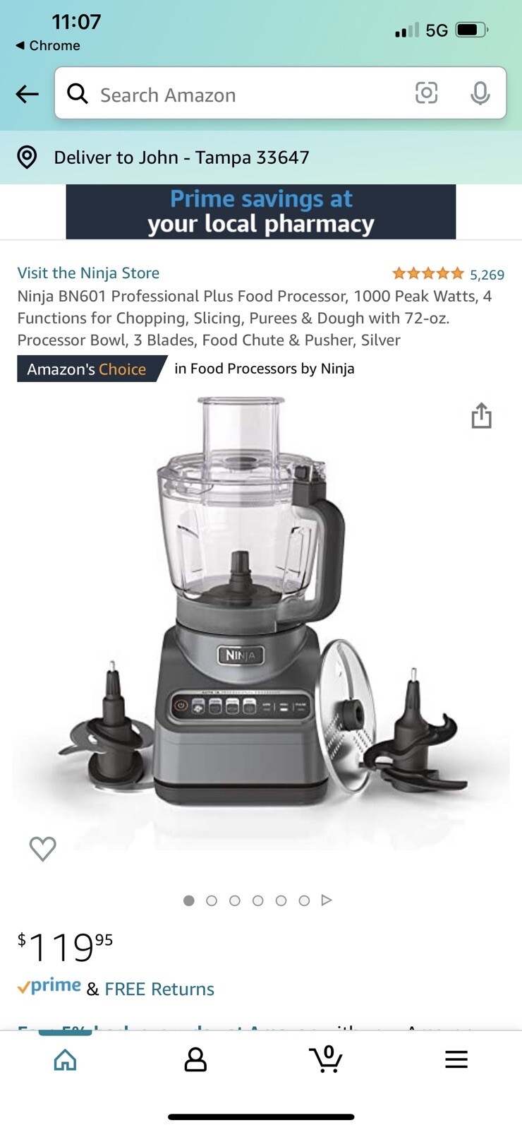 Ninja BN601 9 Cups Food Processor