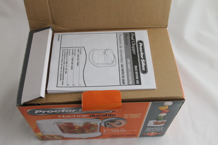 Proctor Silex 72500RY 1-1/2 Cup Mini Food Chopper White New in Box