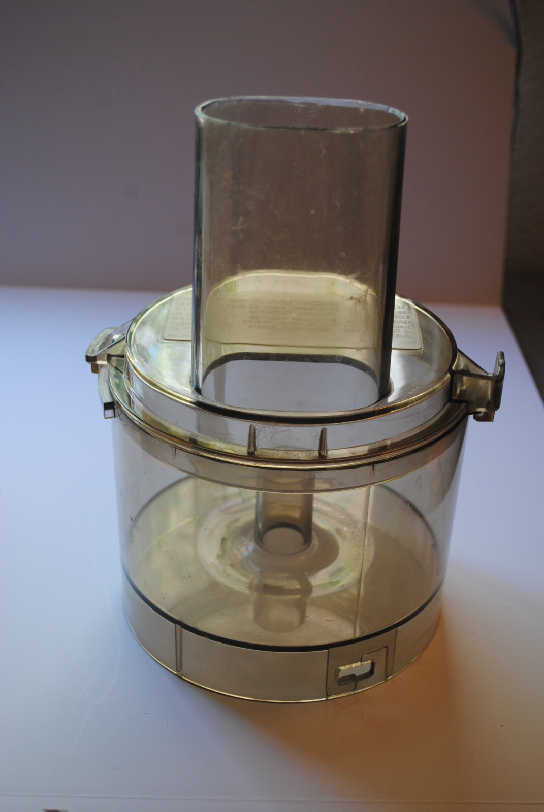 Vintage Sunbeam food processor 2Qt bowl with lid and pusher for model 14046
