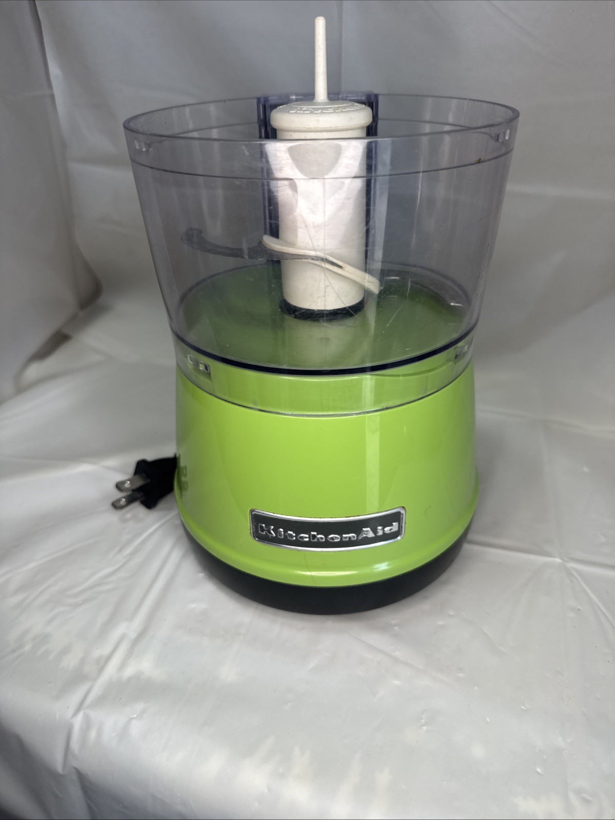 KitchenAid KFC3511GA 3.5-Cup Food Chopper Green Apple – Used No Lid