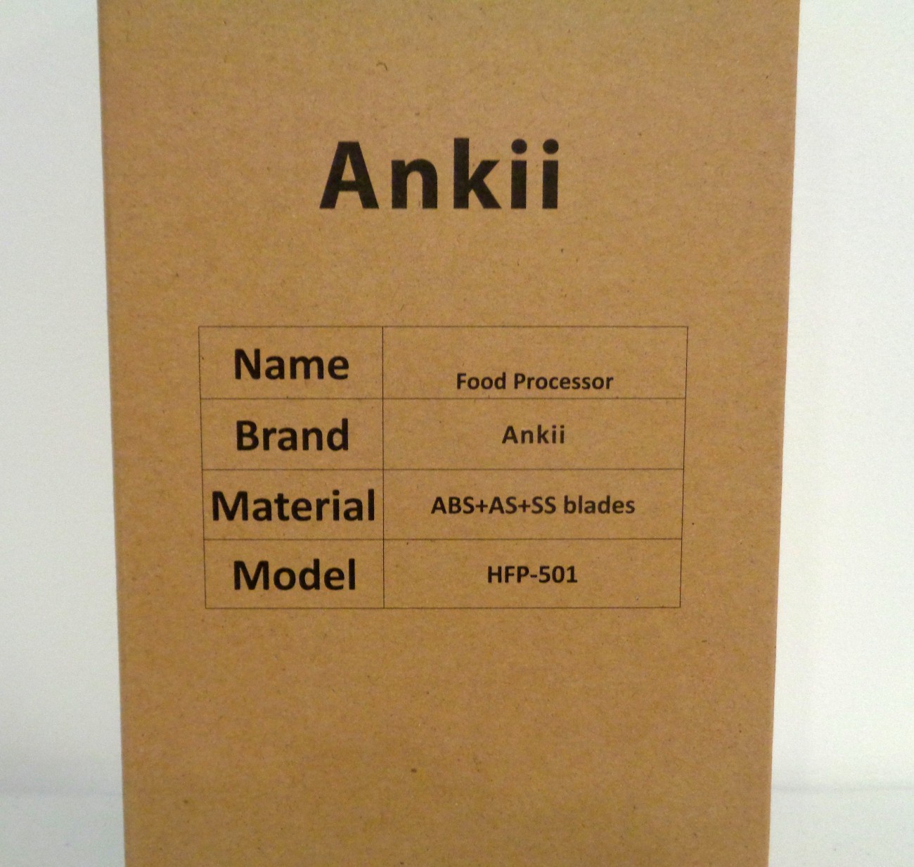 Ankii 400W Food Processor (Model HFP-501) BRAND NEW IN BOX