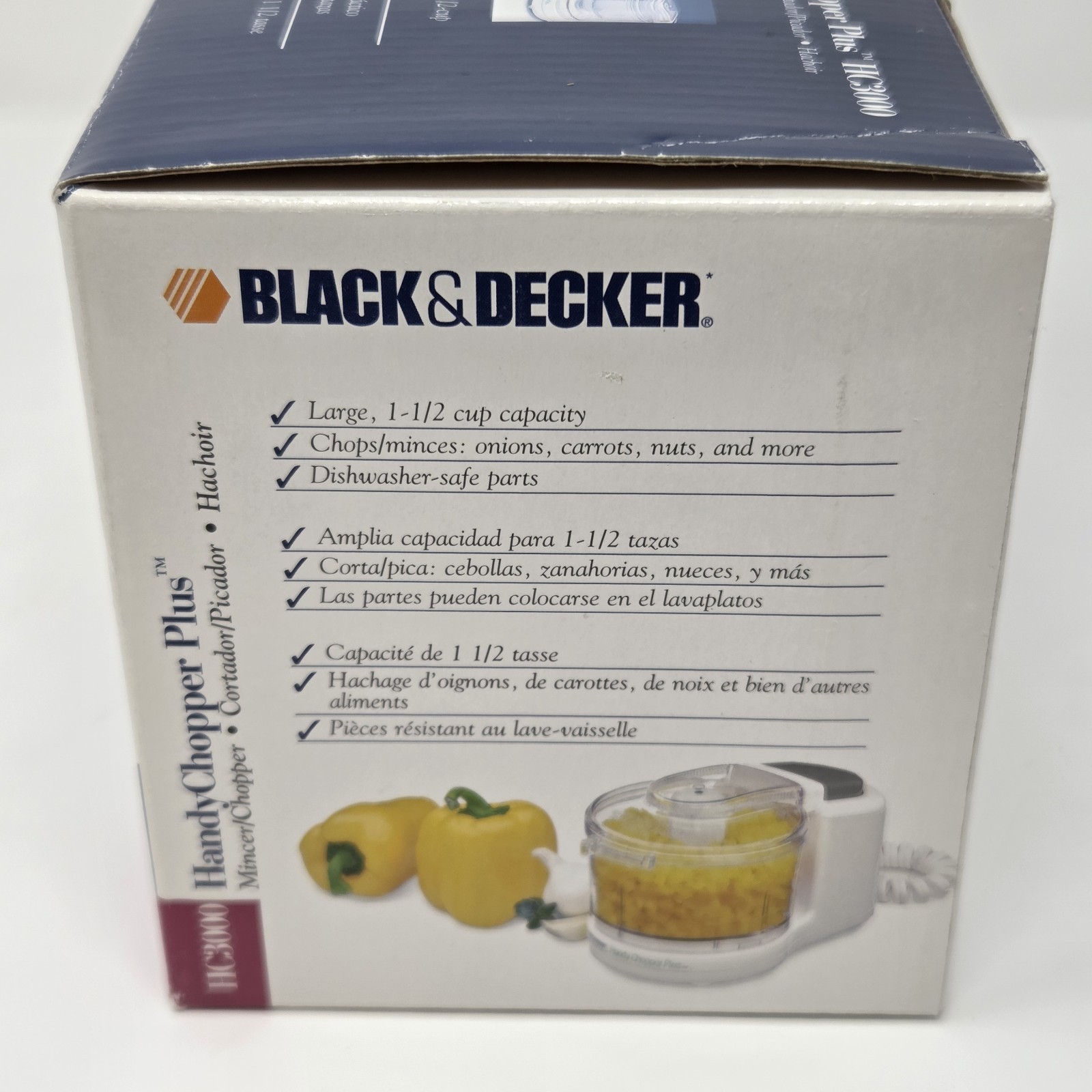 Black & Decker Handy Chopper Plus Mini Food Chopper HC3000 New In Box