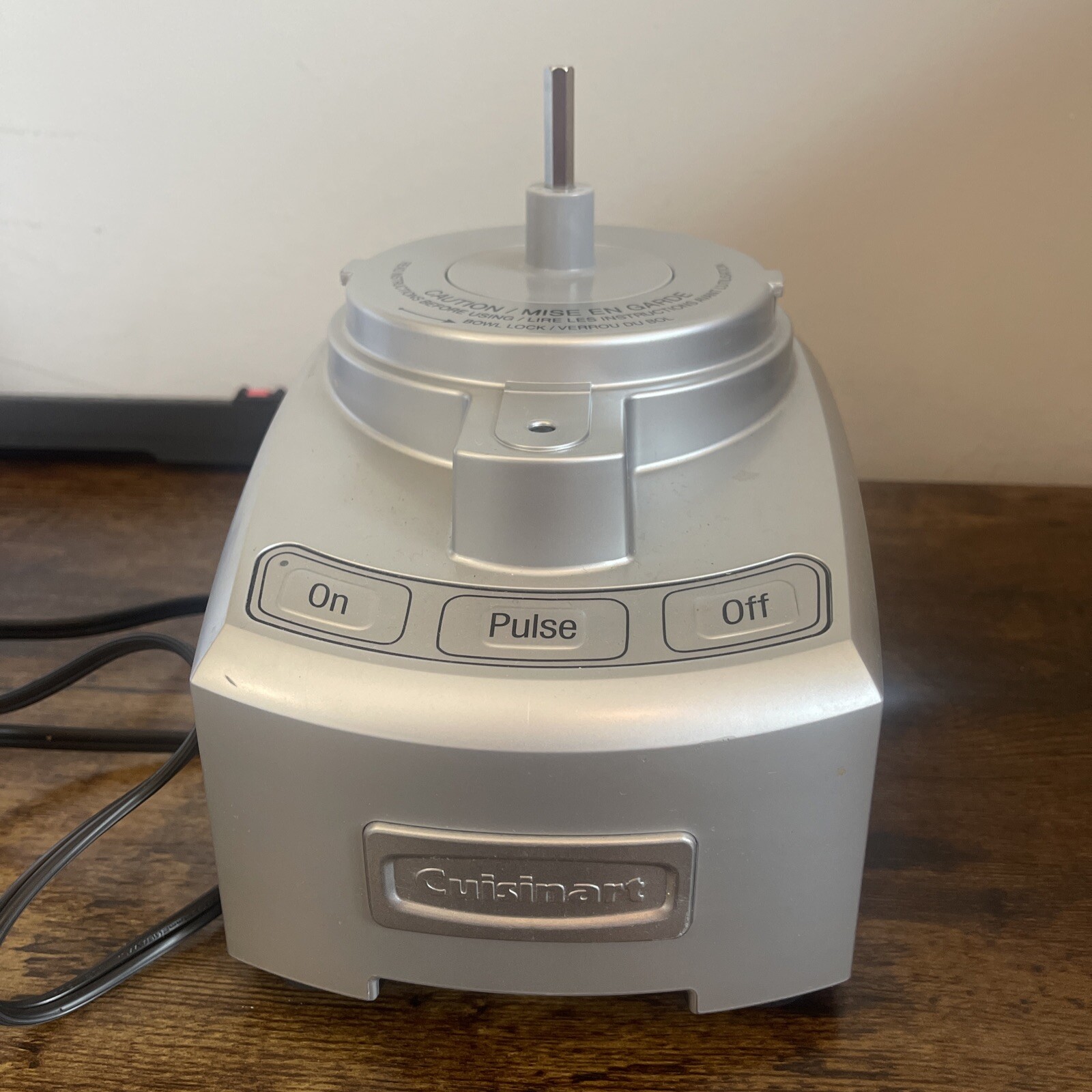 Cuisinart MFP-108 Elite Series Motor Base Only Replacement Part SilverTested EUC