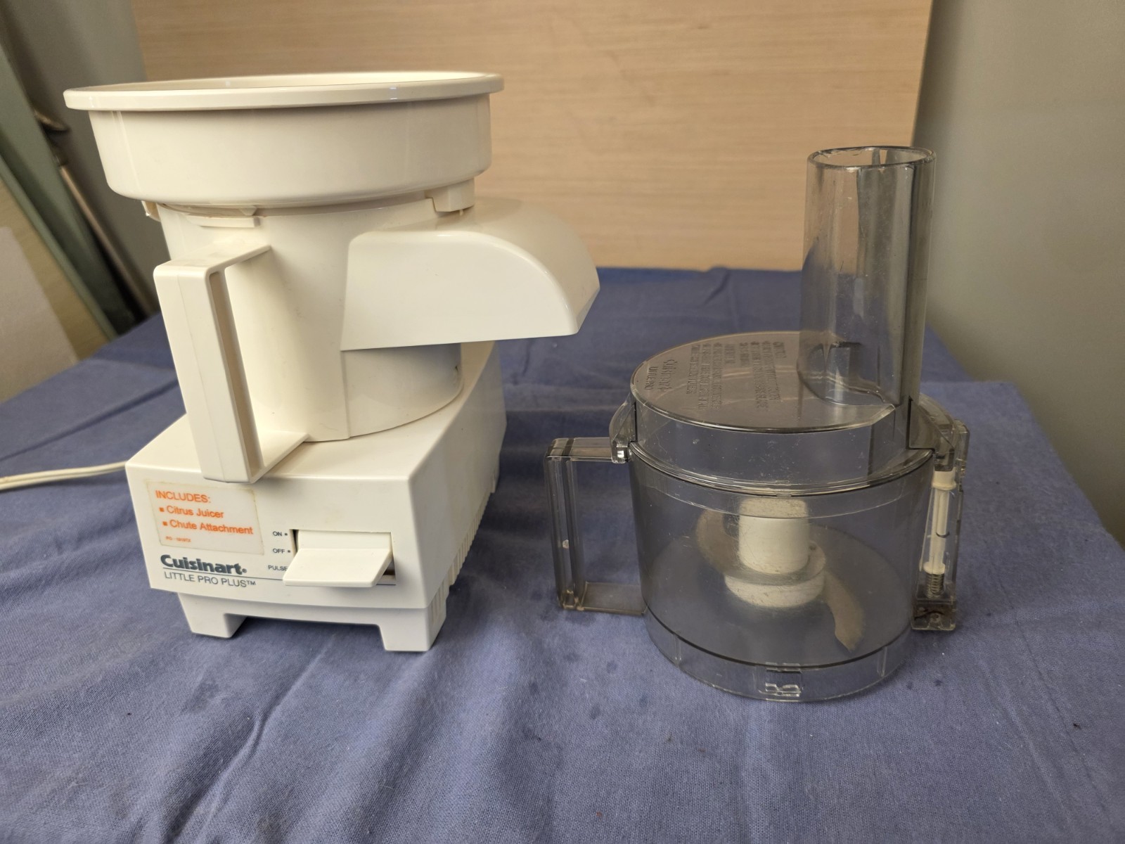 Cuisinart Little Pro Plus Food Processor Tested & Cleaned Vintage Lot