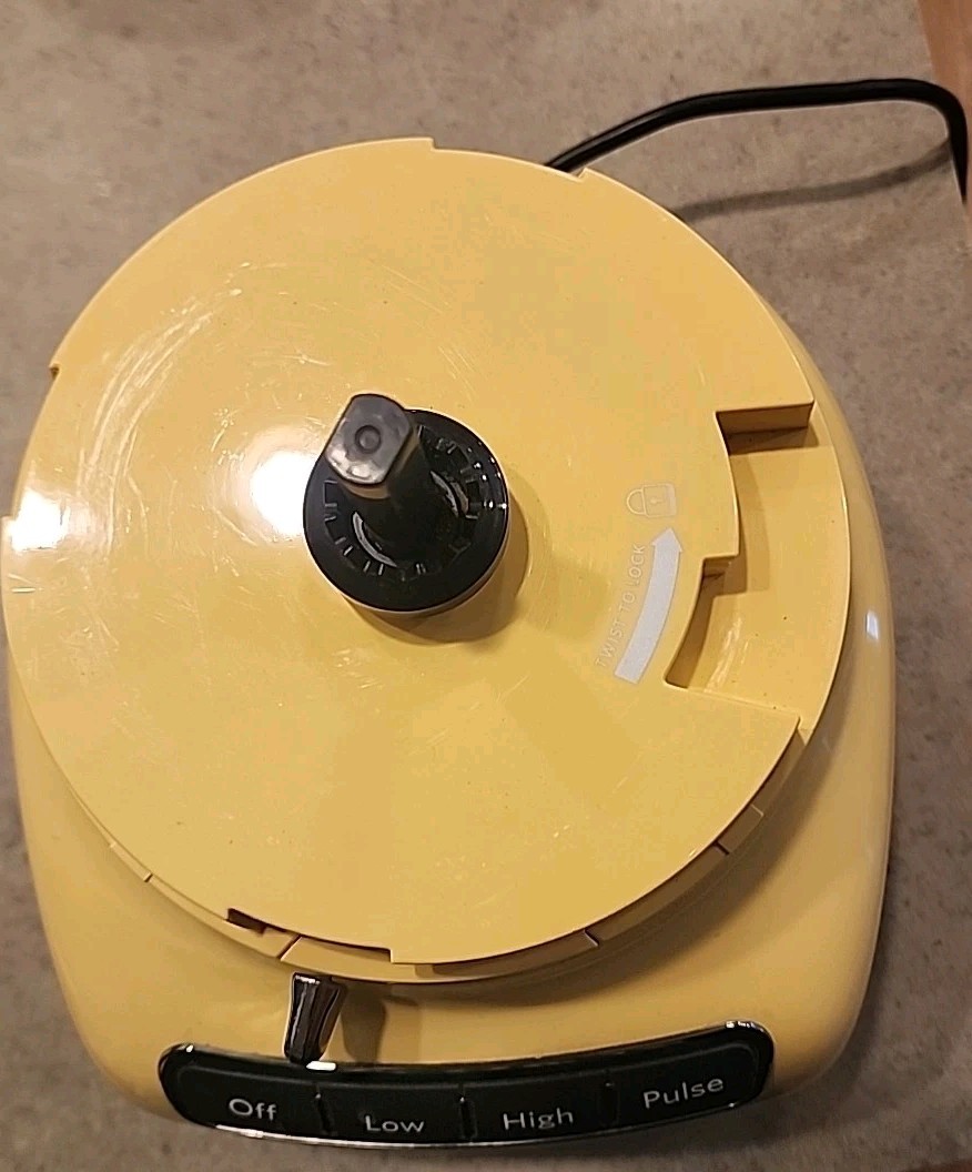 KitchenAid Yellow Food Processor KFP0930MY Base Only WORKS TESTED