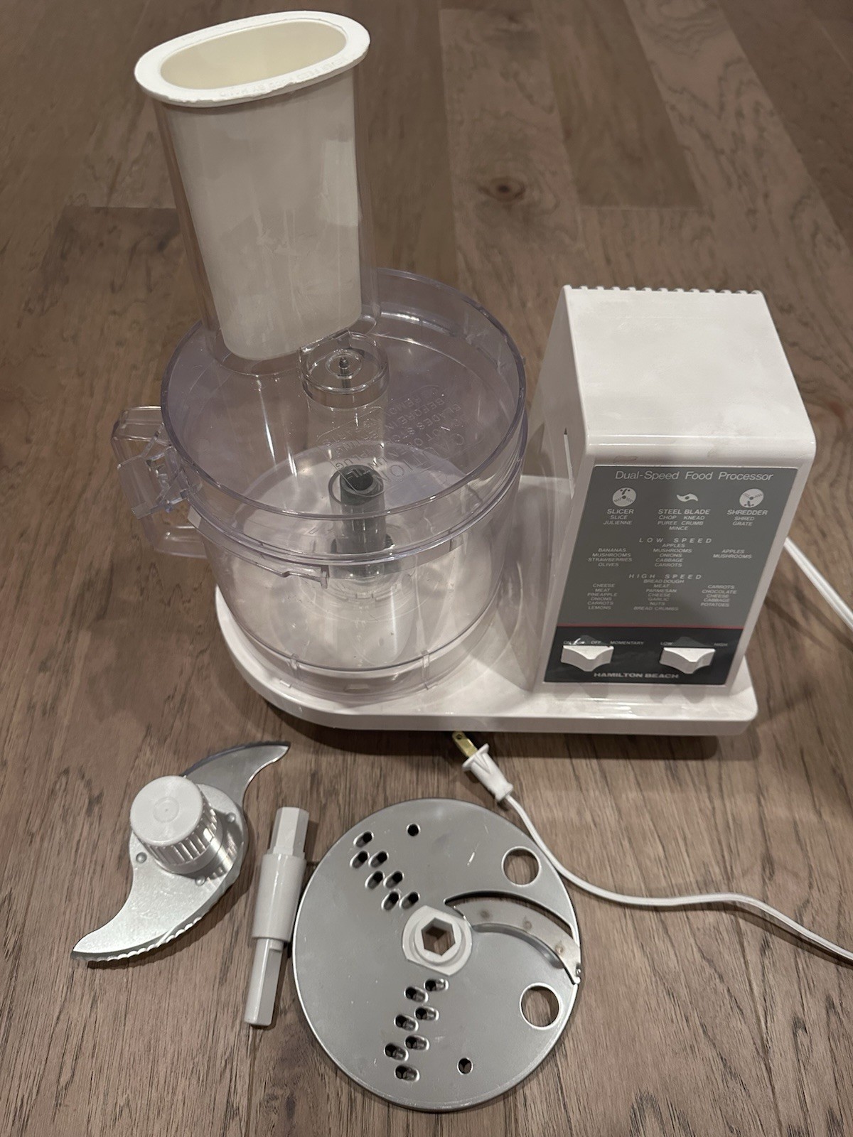 Hamilton Beach Scovill Dual Speed Food Processor Mod 702-7 Vintage – COMPLETE