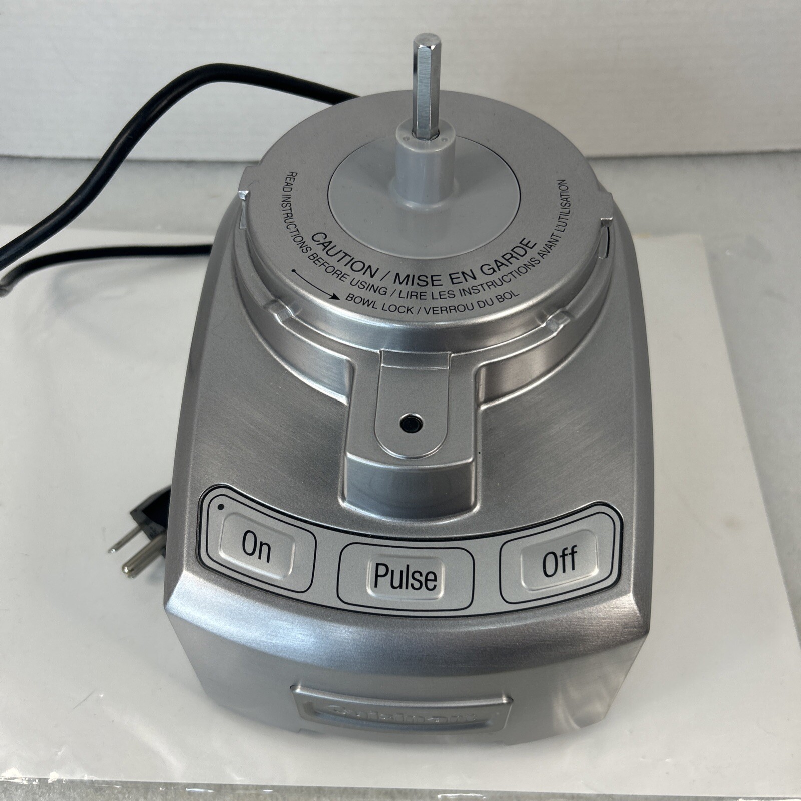 Cuisinart MFP-108 Elite Series Motor Base Only Replacement Part Silver Tested