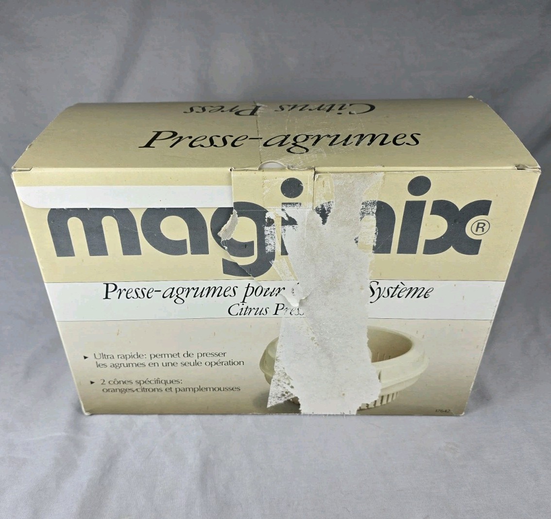 Vintage Magimix Citrus Press for Cuisine System Food Processor Attachment NOS