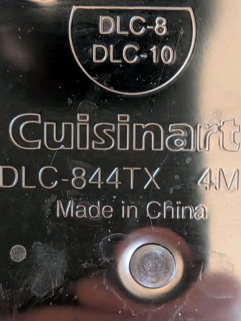Cuisinart Kitchen DLC-10 Accessories 5 Disc & 3 Other Parts with Instruction