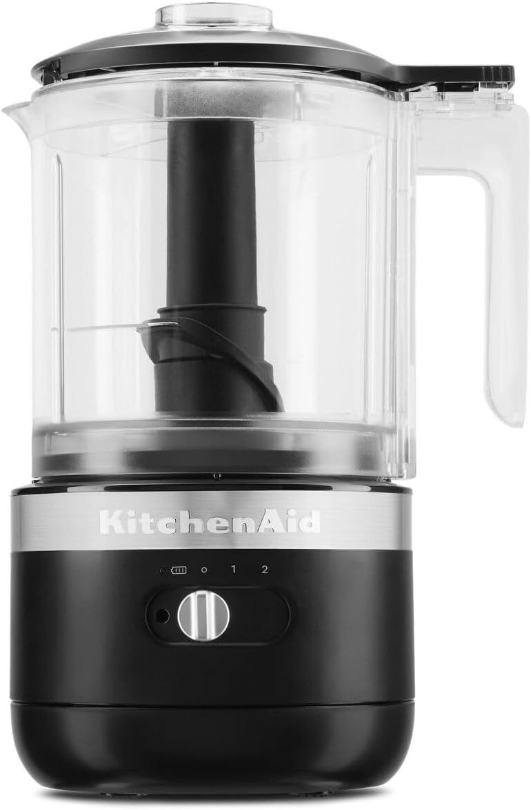 New KitchenAid KFCB519BM 5 Cups Food Chopper Rechargeable Cordless, Matte Black