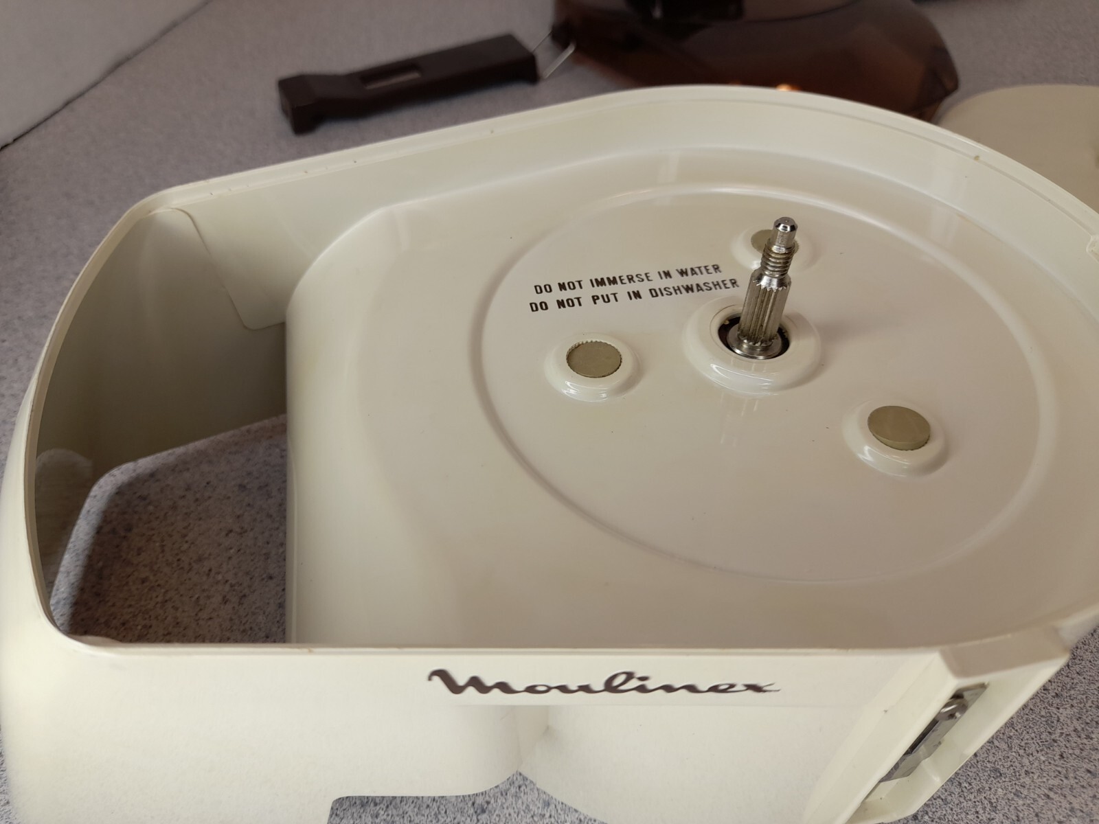 Moulinex La Machine Model 354 Top Cover Lid And Pusher to Food Processor Bowl