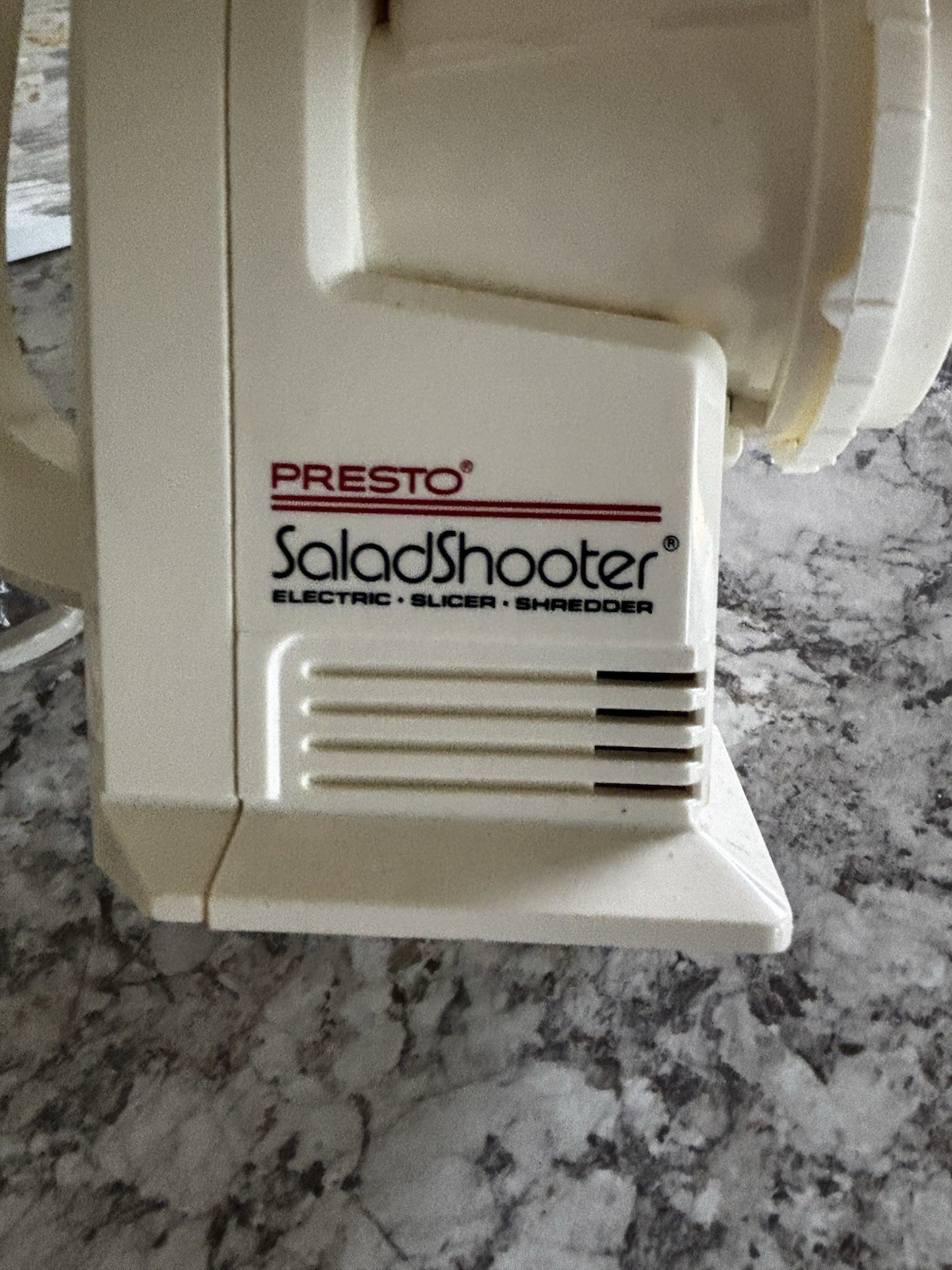 Presto Salad Shooter Electric Food Slicer Shredder 02910 Vintage NOS Open Box