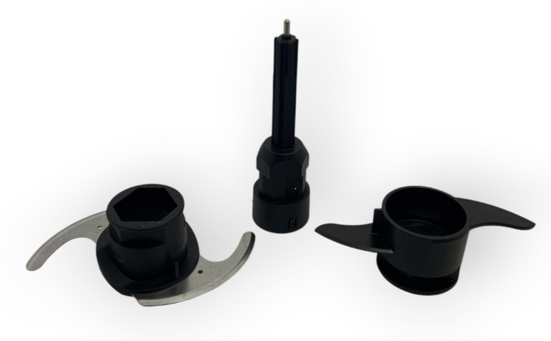 NUTRIBULLET FOOD PROCESS ORDOUGH BLADE, METAL CHOPPING BLADE, AND STEM ADAPTER