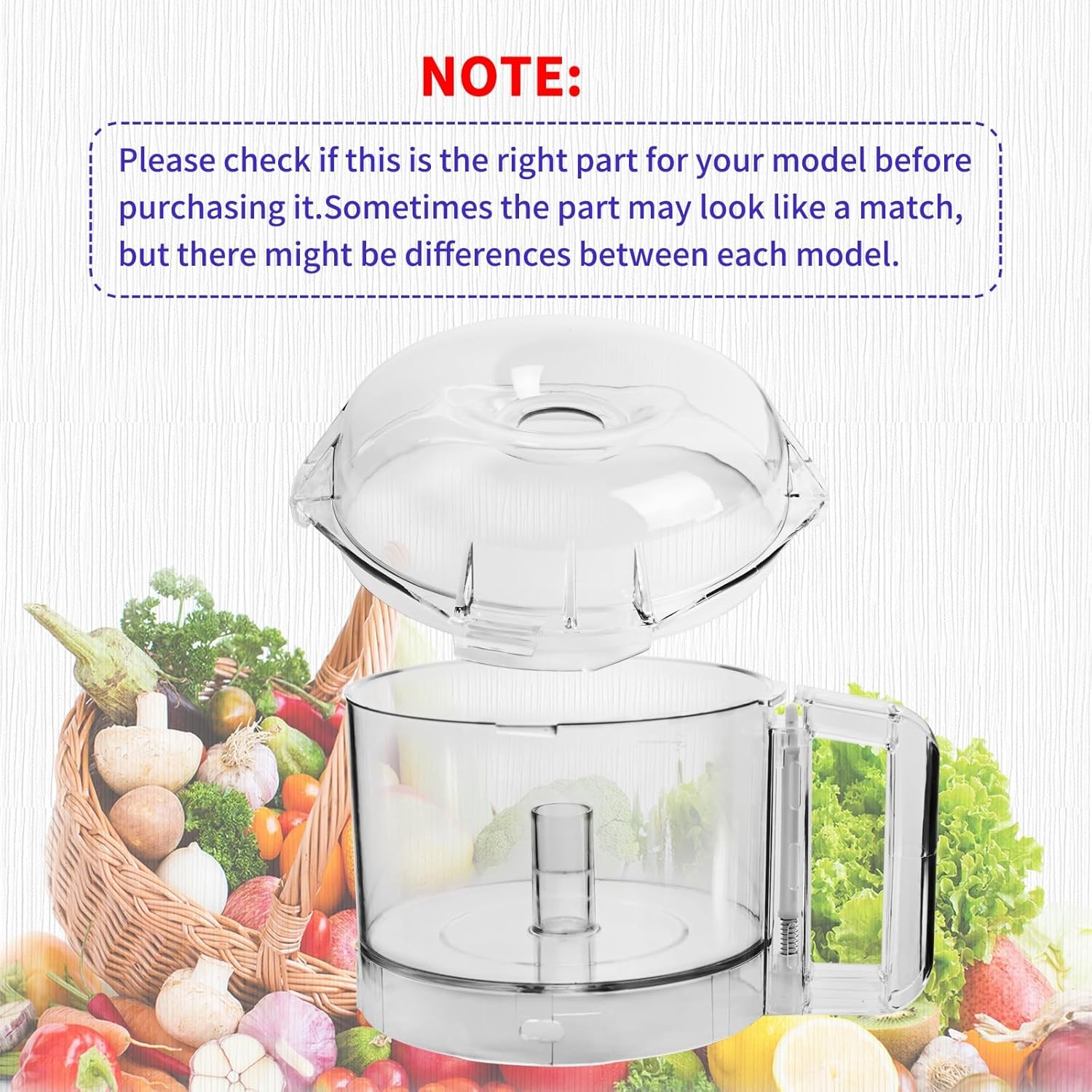 106458S Cutter Bowl Lid and 112203 Cutter Bowl for Robot Coupe R2 Food Processor