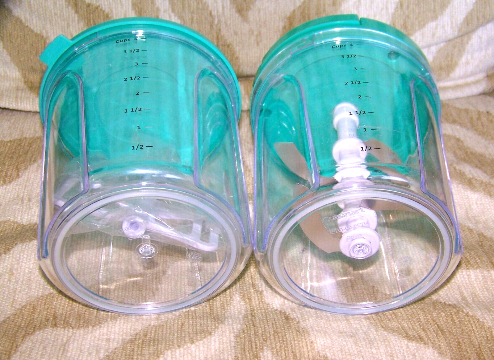 Cuisinart 4-Cup Prep Express 6 Piece Set Manual Food Processor Teal