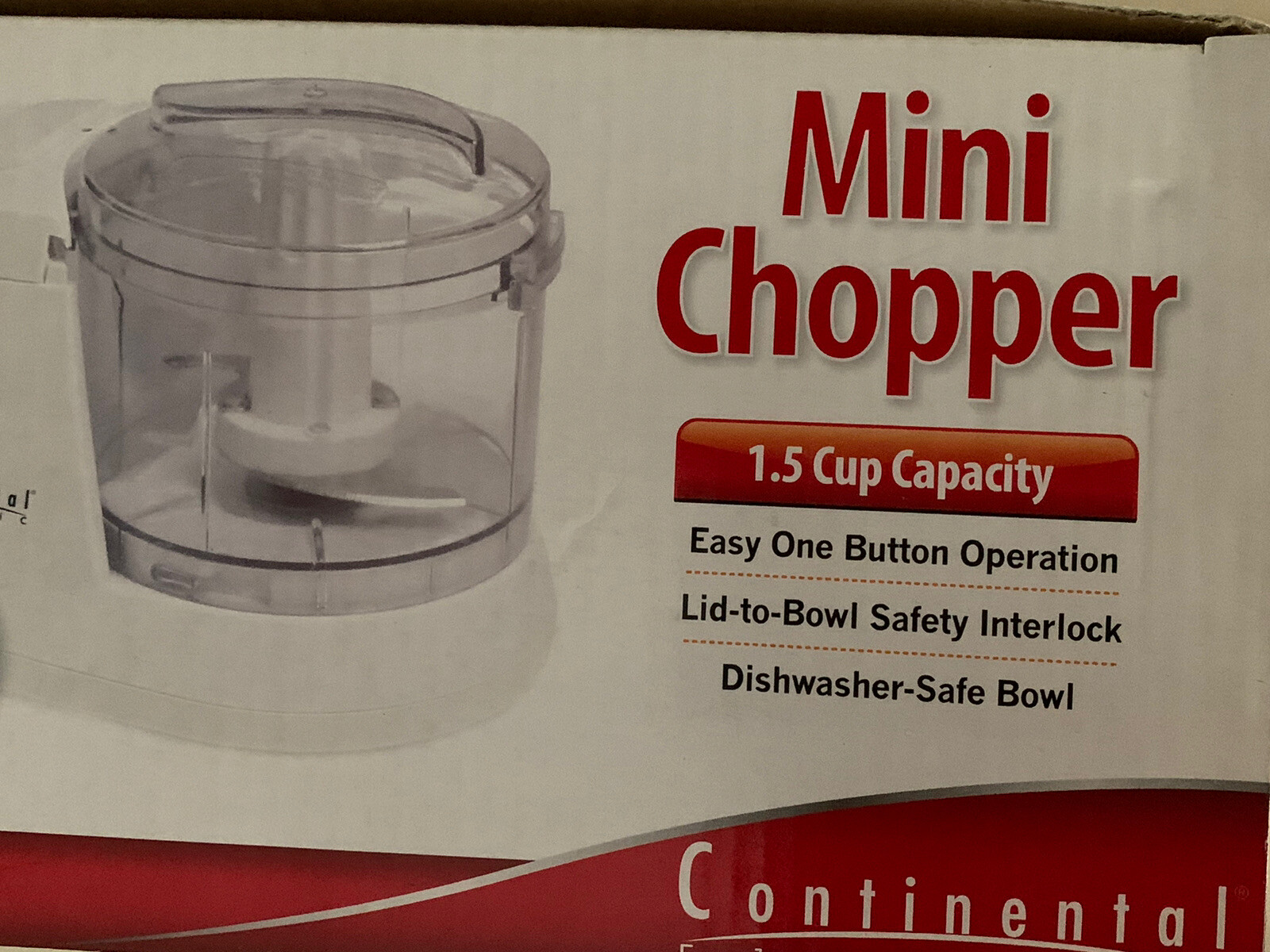 Mini Chopper 1.5cup Capacity by Continental