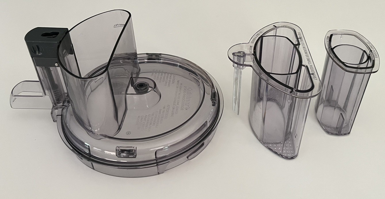 Cuisinart Food Processor Replacement Parts: Cover, Large & Medium Pusher (FP-13)