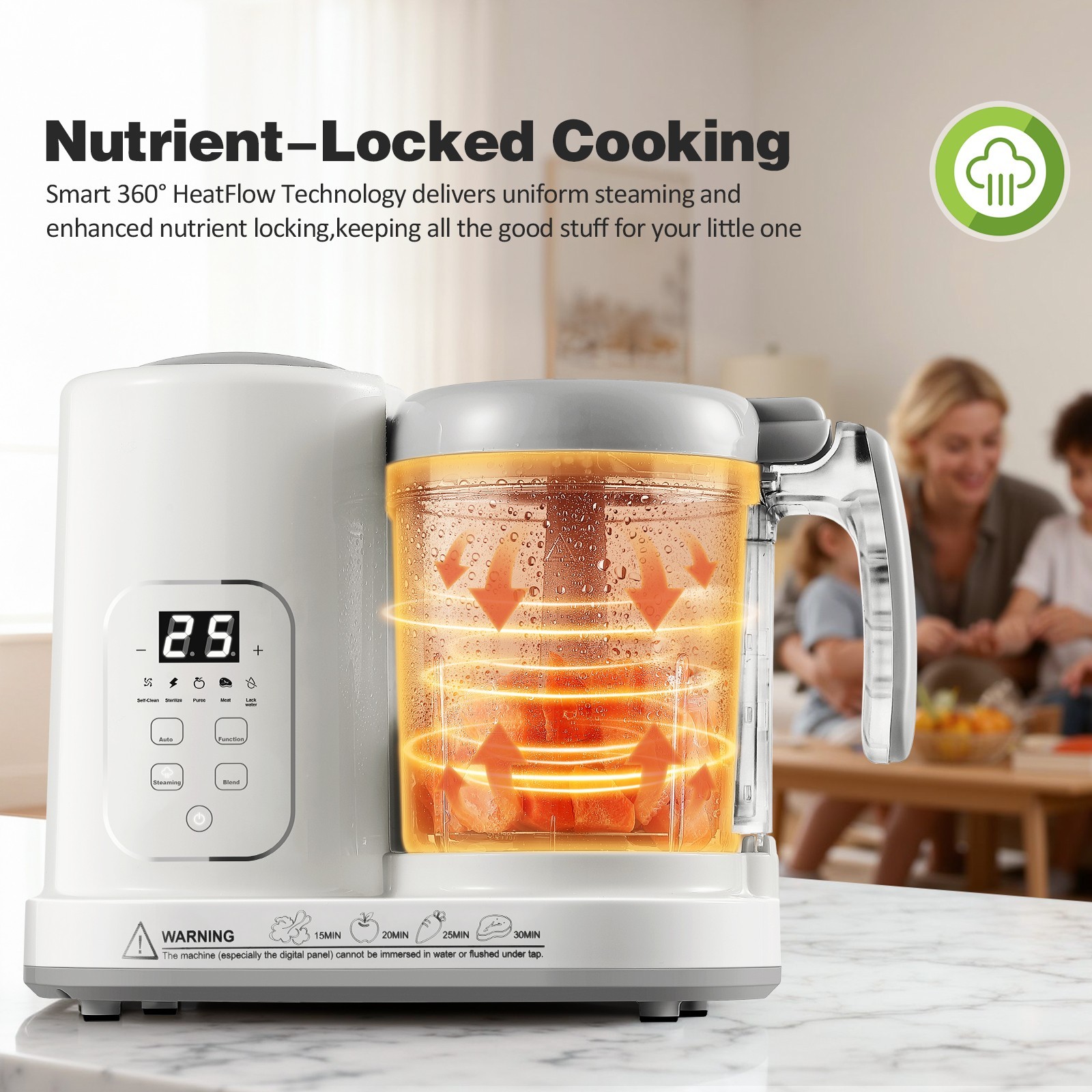 10 Cup Food Processor 600W Multifunctional 5 in 1 Blender Chopper Juicer Mixer