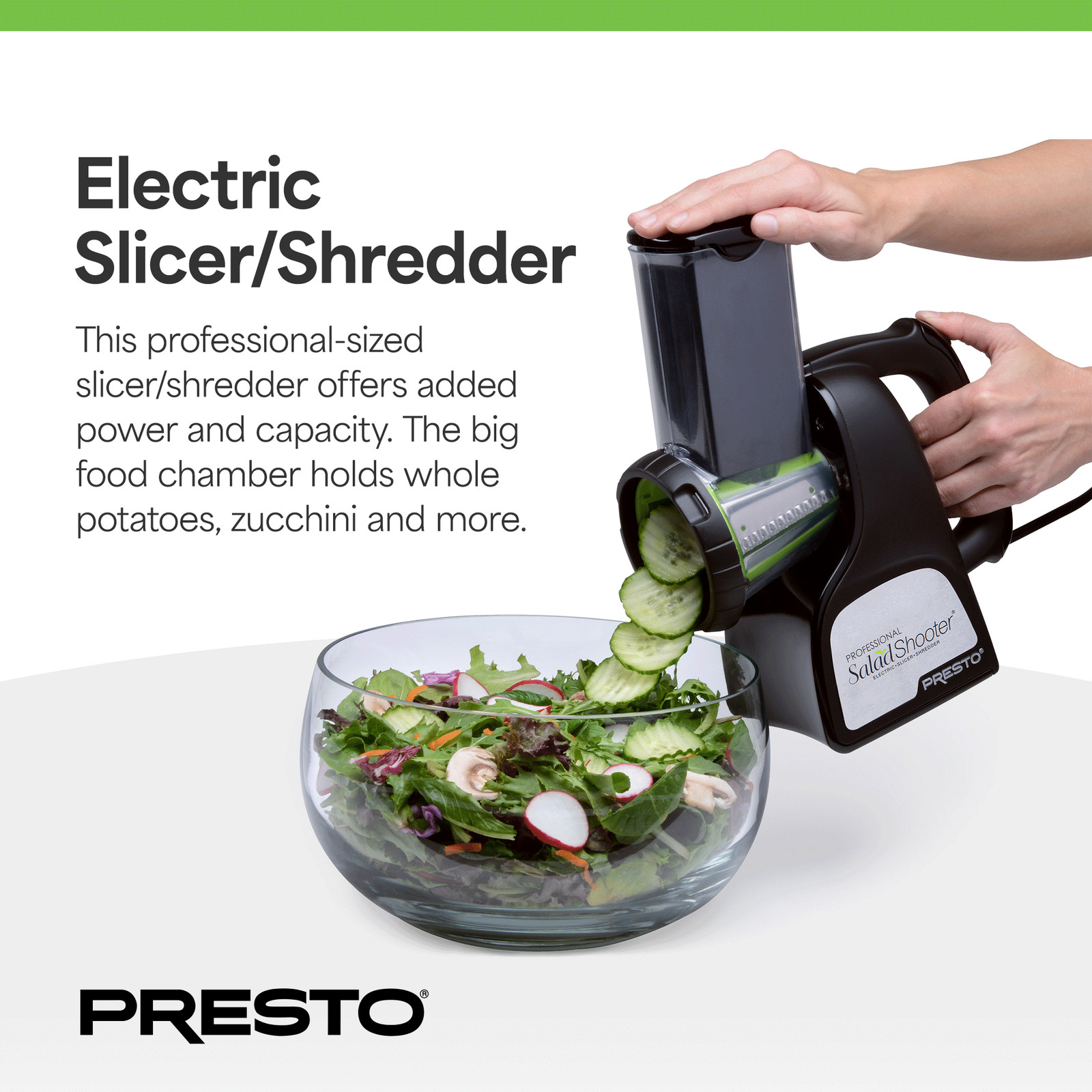 Presto Professional Electric Slicer, Shredder and Vegetable Grater (Open Box)