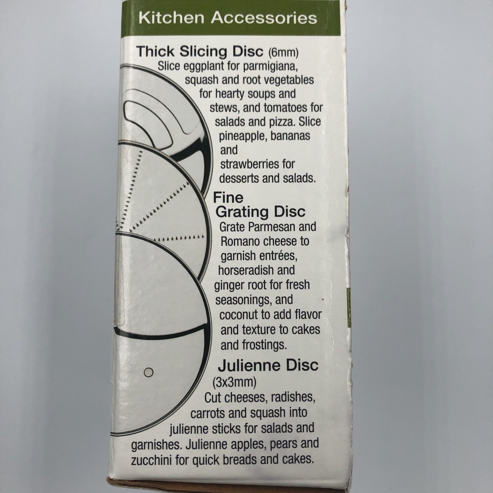 Cuisinart Specialty Disc Set DLC-893 For 7 & 11 Cup DLC-10 DLC-8 Food Processors