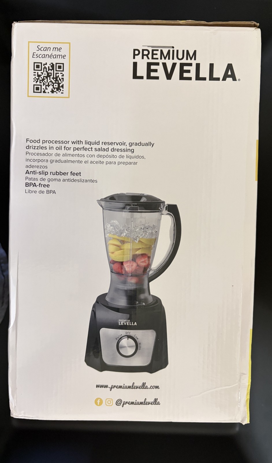 Premium Levella Food Processor Blender Mixer chopper puree grinder NIB