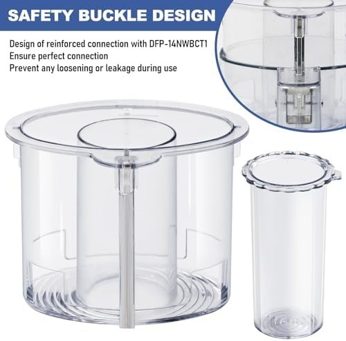 Food Processor Parts Replacement Bowl and Cover Set Fits DFP-14 DLC-2014