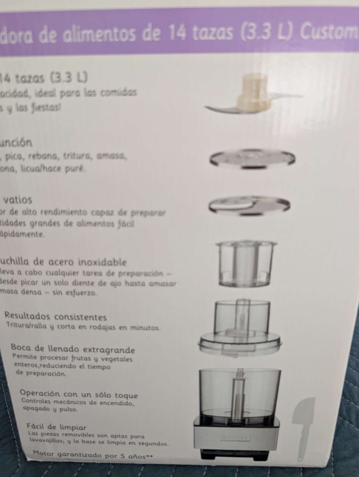 Cuisinart DFP-14BCNY Custom 14-Cup Food Processor Stainless Steel OPEN BOX