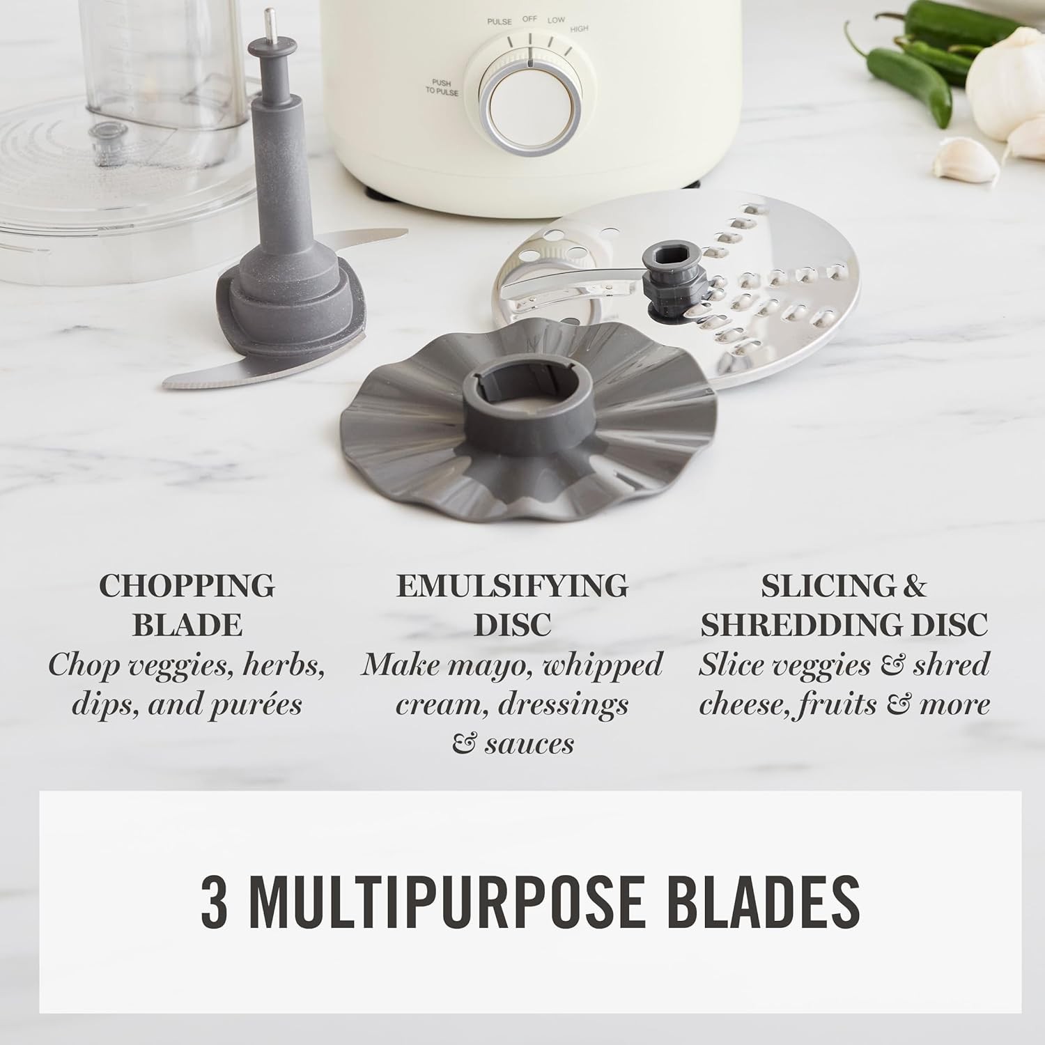 Food Processor, 10-Cup Electric Chopper for Slicing, Shredding, Mincing and P…