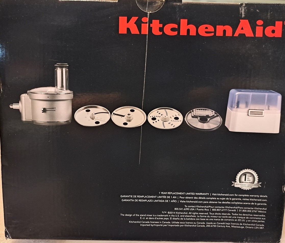 Kitchenaid Food Processor Attachment for Stand Mixer KSM2FPA