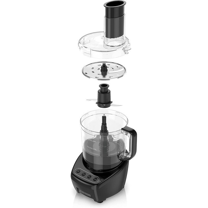 8-Cup Food Processor Stainless Steel S-Blade Easy Assembly Slice Shred New